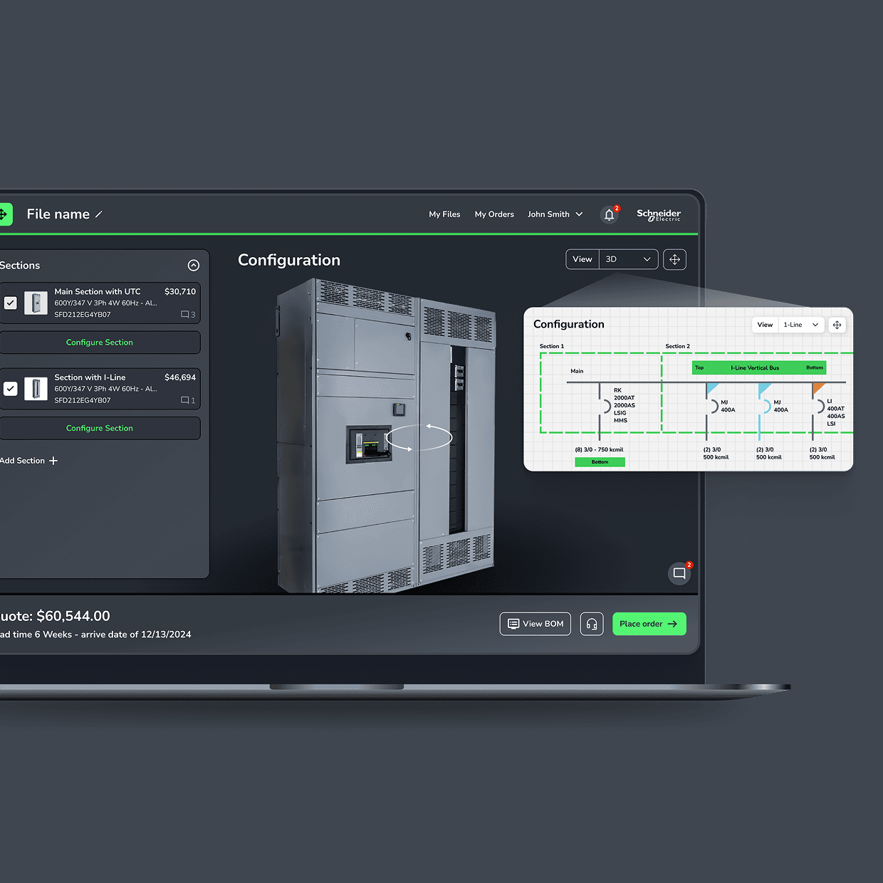 schneider-electric project screenshot 1